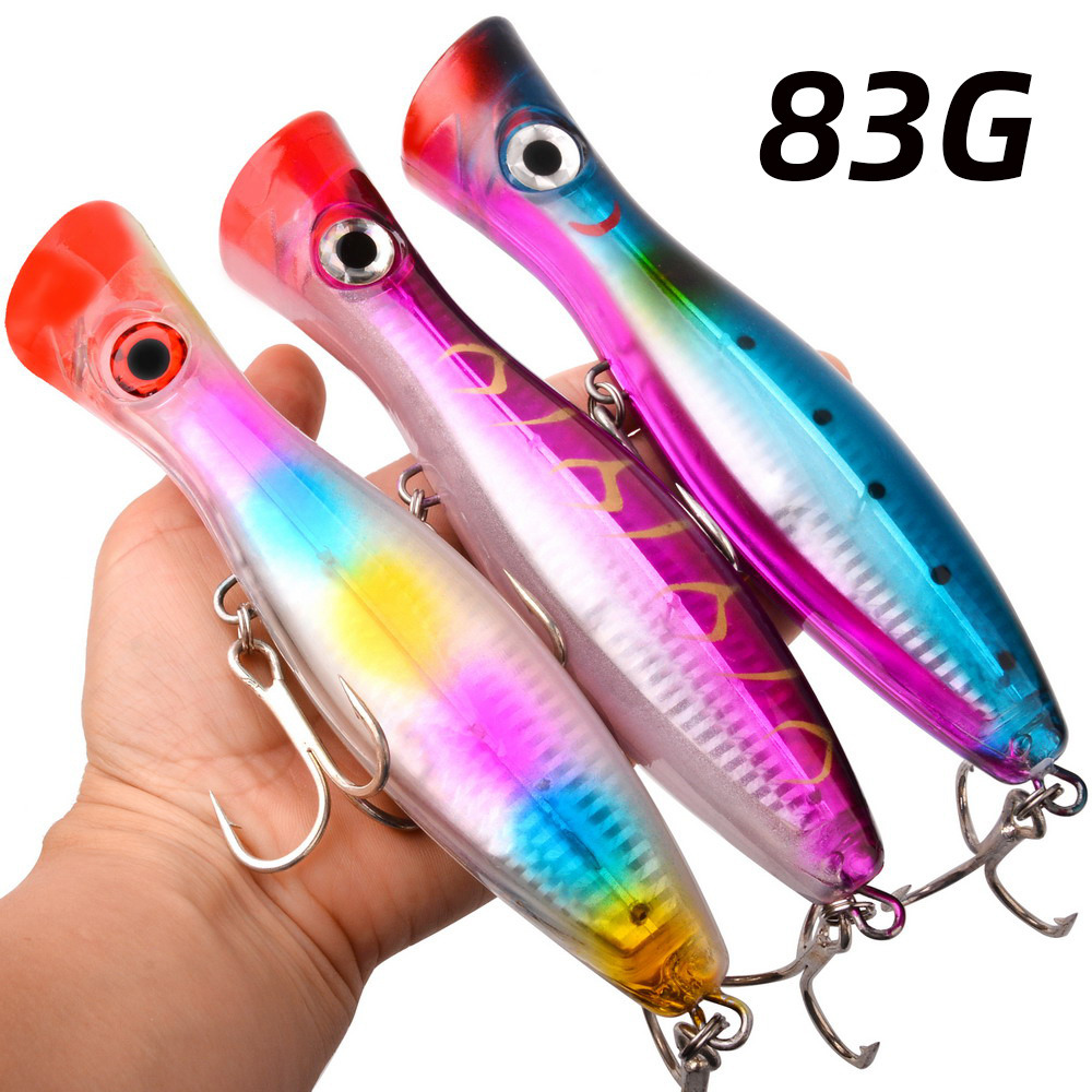 Fishing Lure Popper - 1pc 43g/83g grande popper flutuante wobbler