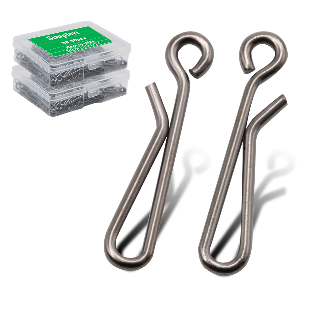Fishing Lure Accessories - Conector de barril de pressão sólido,