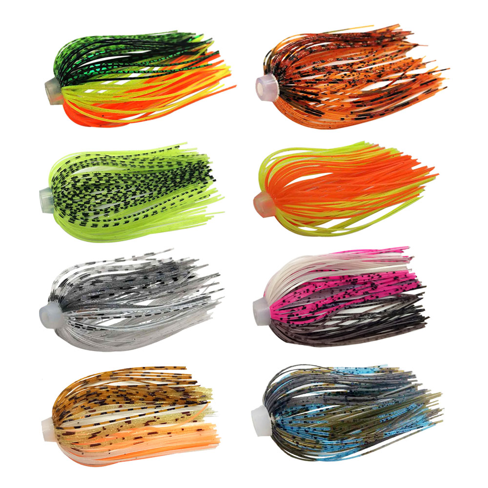 5 pçs/lote 88 fios 64mm saias  - Fishing Lure Spinnerbait avaliação e preço