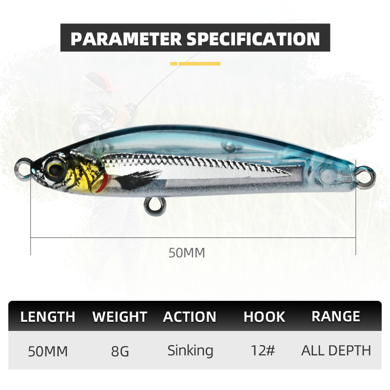 Blux exile 50 afundando lápis  - Fishing Lure Topwater avaliação e preço