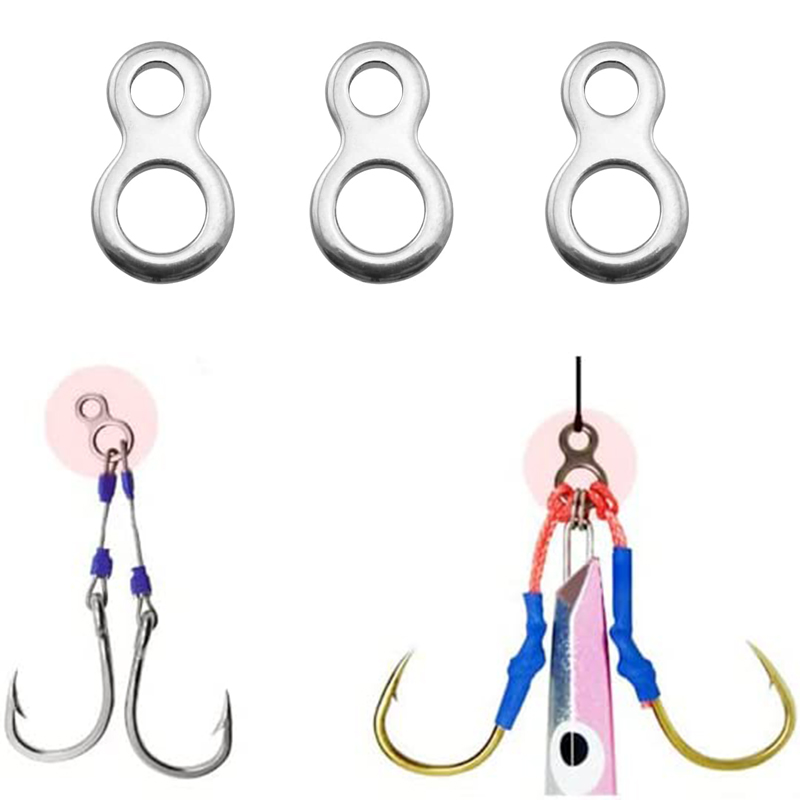 10-50Pcs Aço Inoxidável Pesca  - Fishing Lure Accessories avaliação e preço