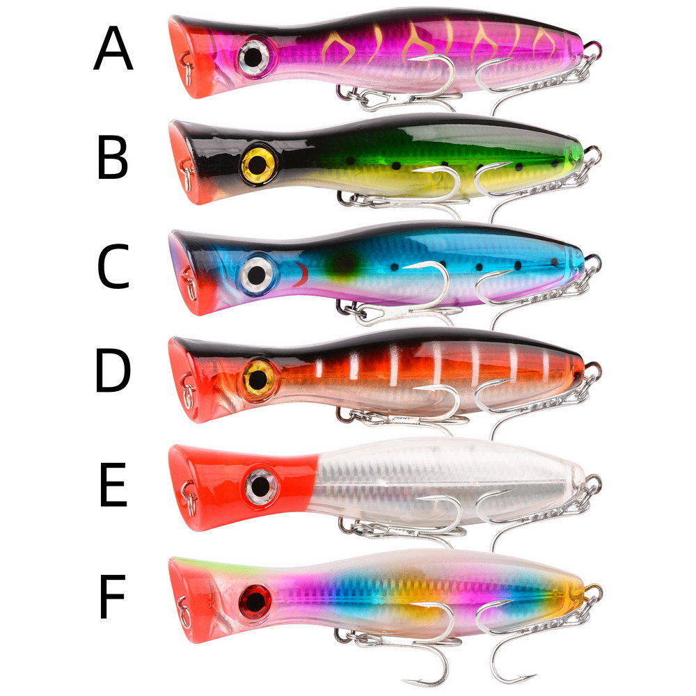 1pc 43g/83g grande popper flut - Fishing Lure Popper avaliação e preço